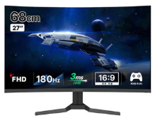 리오나인 FHD 180Hz 게이밍 커브드 모니터