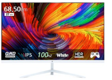 픽셀아트 QHD IPS 100Hz 모니터 화이트
