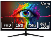 이트로이 32인치 FHD 슬림베젤 모니터 게이밍 사무용 멀티 하이브리드 VSG32F75