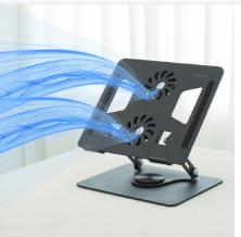 조셉 360도 회전 듀얼쿨링팬 노트북 거치대 쿨러