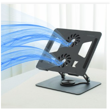 조셉 360도 회전 듀얼쿨링팬 노트북 거치대 쿨러