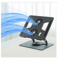 조셉 360도 회전 듀얼쿨링팬 노트북 거치대 쿨러