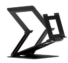 프레임바이 DW 스탠드 프로 실버 듀얼 노트북 태블릿 거치대 알루미늄 스탠드