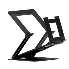 프레임바이 DW 스탠드 프로 실버 듀얼 노트북 태블릿 거치대 알루미늄 스탠드