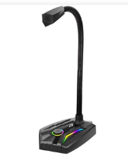 로이체 유선 RGB LED 게이밍 스탠드 USB 마이크