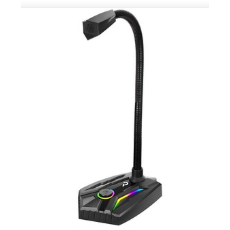 로이체 유선 RGB LED 게이밍 스탠드 USB 마이크