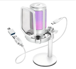 조이트론 유선 캐스터2 콘덴서 마이크 화이트