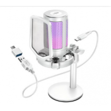 조이트론 유선 캐스터2 콘덴서 마이크 화이트