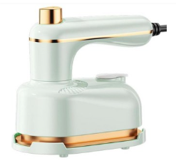 Nixegym 휴대용 스팀 다리미안전 온수받침대 포함 2in1 스티머 및 다리미 옷용 미니 여행용 가볍고 컴팩트한 가정용 출장용 호텔용그린