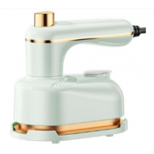 Nixegym 휴대용 스팀 다리미안전 온수받침대 포함 2in1 스티머 및 다리미 옷용 미니 여행용 가볍고 컴팩트한 가정용 출장용 호텔용그린