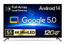 더함 CHiQ 4K QLED MiniLED UHD DLG 120Hz 로컬디밍 돌비 AI 구글 5.0 스마트TV