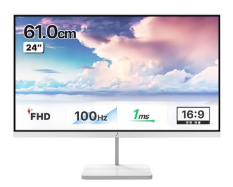 주연테크 FHD 100Hz 화이트 모니터