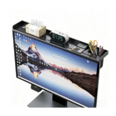 반전트 블랙 폴딩 스탠드 PC 모니터 상단 선반