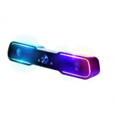 로이체 2채널 멀티미디어 RGB 레인보우 LED 게이밍 사운드바 스피커