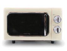 쿠잉전자 레트로 전자레인지 다이얼식 20L 퓨어크림