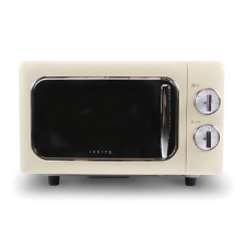 쿠잉전자 레트로 전자레인지 다이얼식 20L 퓨어크림