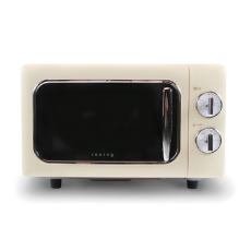 쿠잉전자 레트로 전자레인지 다이얼식 20L 퓨어크림