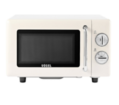 보겔 레트로 플랫 전자레인지 크림 다이얼식 20L