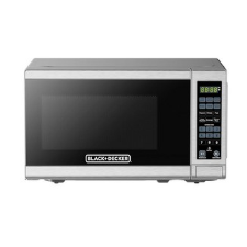 BLACK DECER 0 7 Cu 700와트 컴팩트 조리대 디지털 전자레인지 LED 조명 차일드 락 스테인리스 스틸