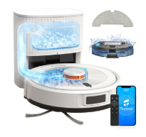 틴도우 고성능 LDS센서 물걸레 먼지비움 로봇청소기 전용앱연동 매핑기능+제한 구역 설정