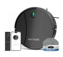 프리티케어 스마트 물걸레 로봇청소기 블랙