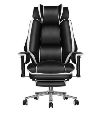 벤트론스 침대형 중역의자 하중150KG 게이밍 의자 컴퓨터 사무용 가죽의자 리클라이너 160도 틸팅조절 발받침대 2D팔걸이