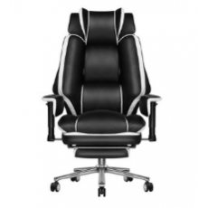 벤트론스 침대형 중역의자 하중150KG 게이밍 의자 컴퓨터 사무용 가죽의자 리클라이너 160도 틸팅조절 발받침대 2D팔걸이