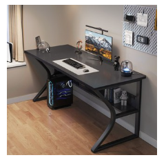 루나글램 게이밍 컴퓨터 책상 하단 선반 1600