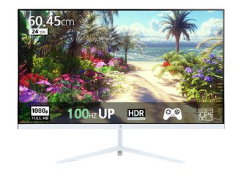 픽셀아트 FHD 100Hz 모니터 화이트