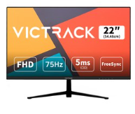 빅트랙 FHD 54.48cm 리얼 75Hz 평면 게이밍 모니터 블랙