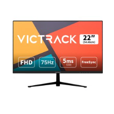 빅트랙 FHD 54.48cm 리얼 75Hz 평면 게이밍 모니터 블랙