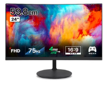 한성컴퓨터 FHD 리얼 75 커브드 게이밍 모니터 1500R