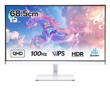 인터픽셀 QHD IPS 컴퓨터 모니터 화이트 100Hz