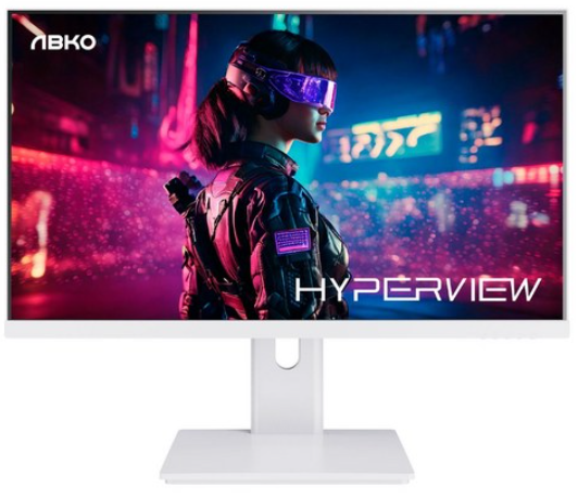 앱코 FHD 하이퍼뷰 IPS 180 HDR 화이트 모니터
